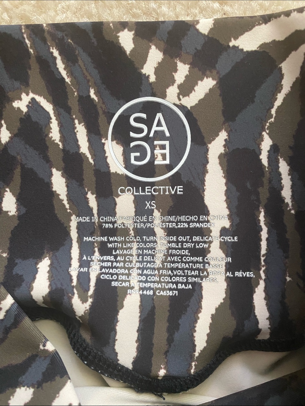 Sage collective 2 piece workout set XS excellent condition - Picture 3 of 5
